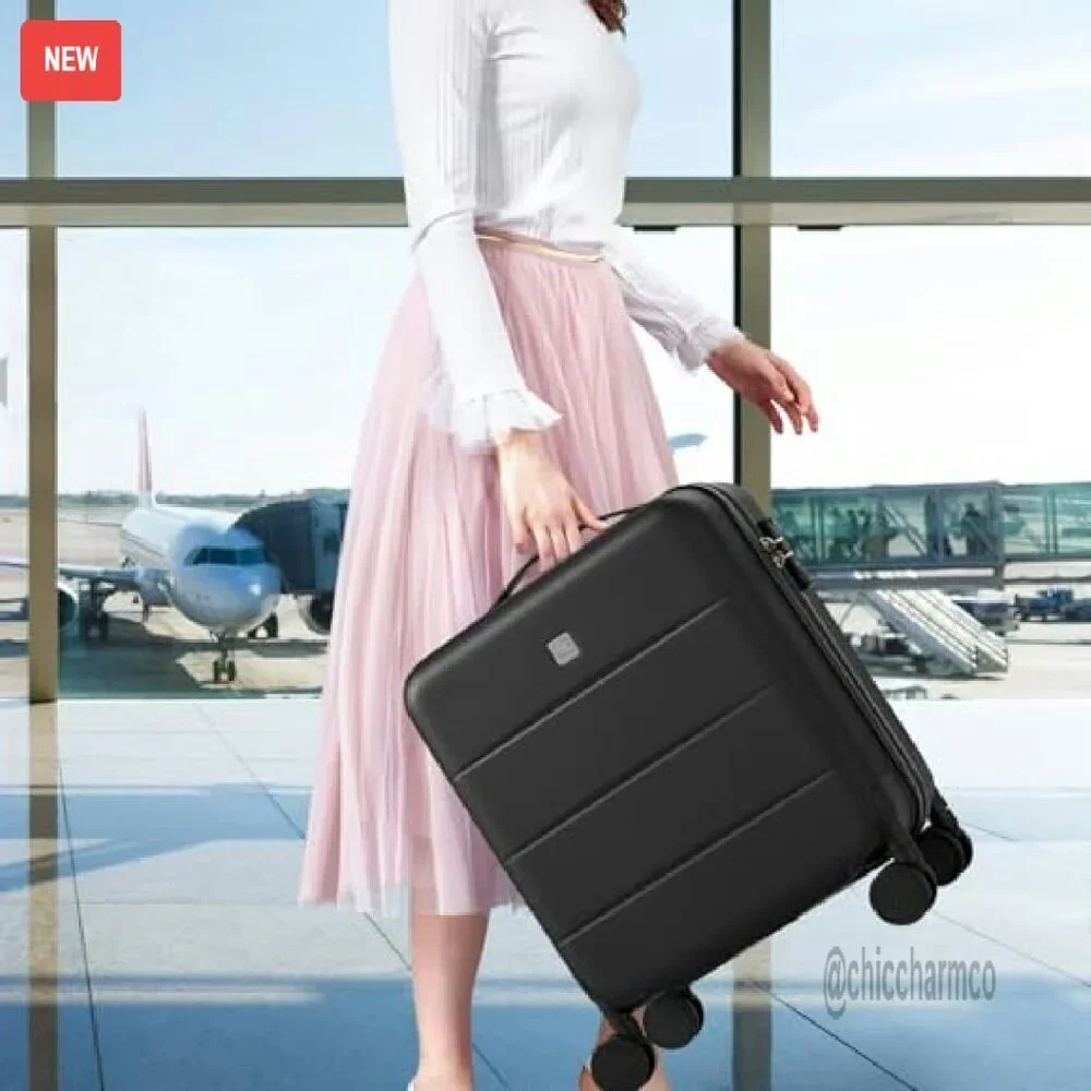 16 Inch Underseat Carry On Hard Shell Luggage with Spinner Wheels